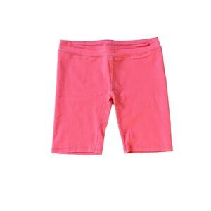 Girls S Small JK J. Khaki Coral Pink Pull On Stretch Bike Shorts